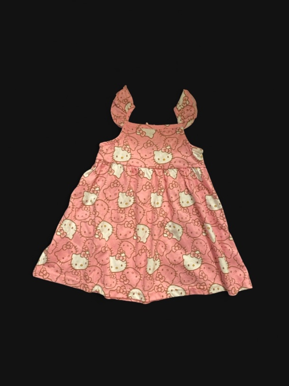Hello Kitty Pink Printed Ruffle-Strap Dress - Picture 13 of 13